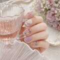 Dried-Flower Butterfly — Lilac Keepsake Blooms | Handmade Press-On Nails image 4