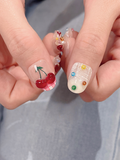 Enchanted Forest — Jewel Blooms & Tiny Charms | Handmade Press-On Nails image 5