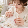 Enchanted Forest — Jewel Blooms & Tiny Charms | Handmade Press-On Nails image 3