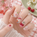 Enchanted Forest — Jewel Blooms & Tiny Charms | Handmade Press-On Nails image 4