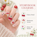 Enchanted Forest — Jewel Blooms & Tiny Charms | Handmade Press-On Nails image 5