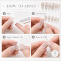 Liquid Butterfly — Chrome Wings in Glass | Handmade Press-On Nails image 2