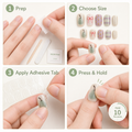 Pear, Bows & Plaid — A Toy-Box of Charms | Handmade Press-On Nails image 2