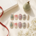 Pear, Bows & Plaid — A Toy-Box of Charms | Handmade Press-On Nails image 4