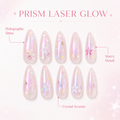 Prism Laser — Holographic Stiletto Glow | Handmade Press-On Nails image 5