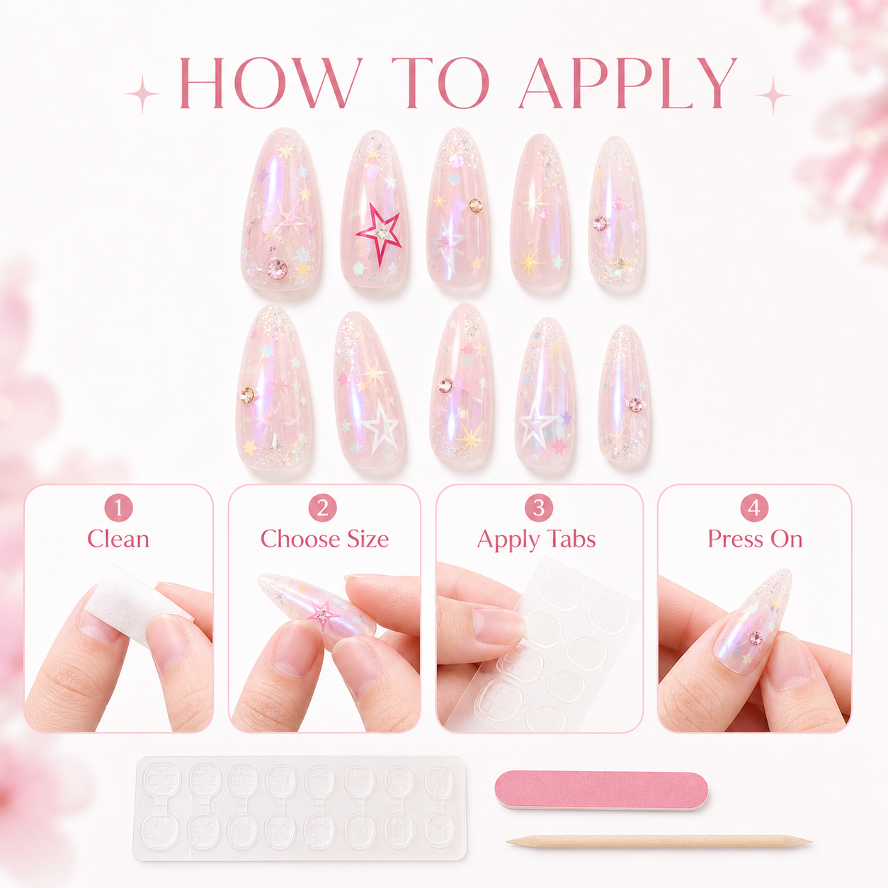 Prism Laser — Holographic Stiletto Glow | Handmade Press-On Nails image 7