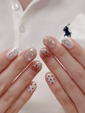 Red Bow Kitty — Glitter, Dots & Kitty Charm | Handmade Press-On Nails image 2