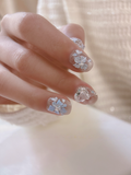Woodland Garden — Bluebells & Wild Daisies | Handmade Press-On Nails image 6