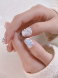 Woodland Garden — Bluebells & Wild Daisies | Handmade Press-On Nails image 7